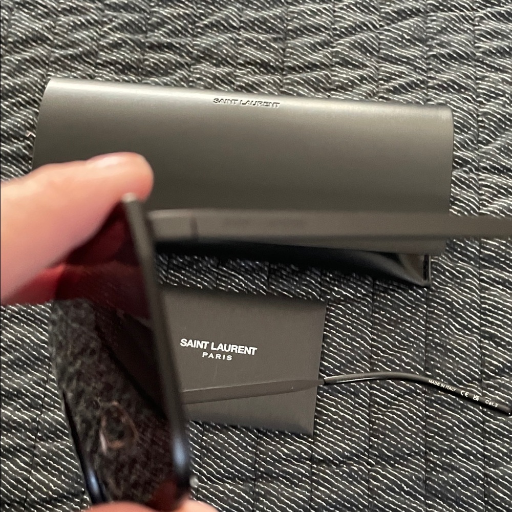 Saint Laurent Black Sunglasses with Case - Picture 8 of 8